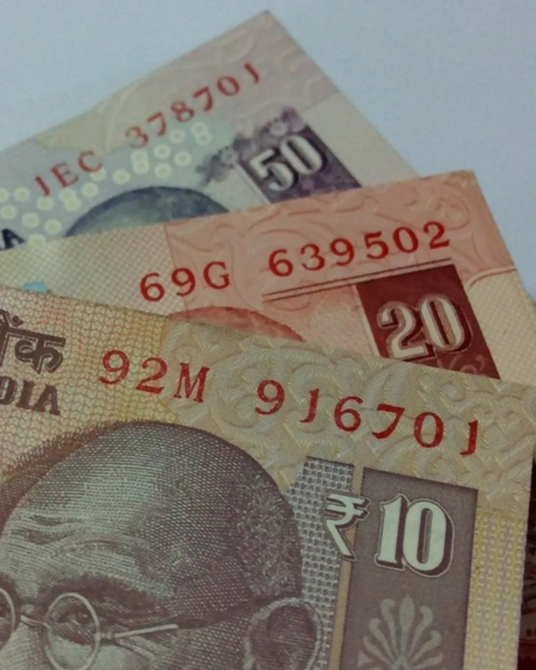 Indian currency bills