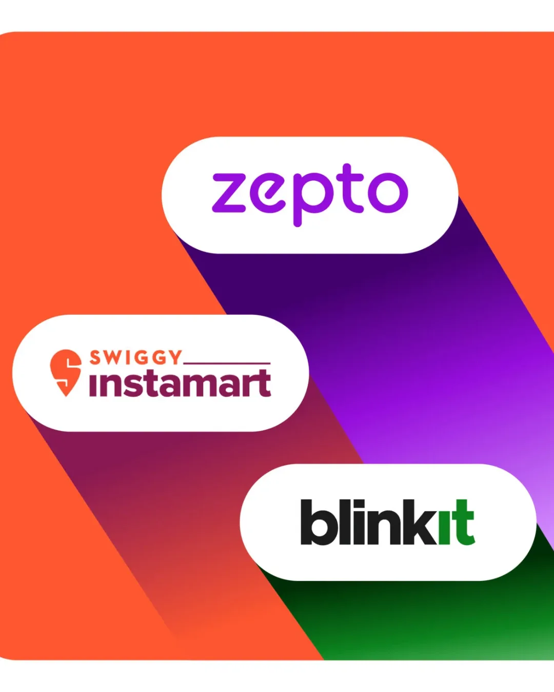 quick commerce app logos